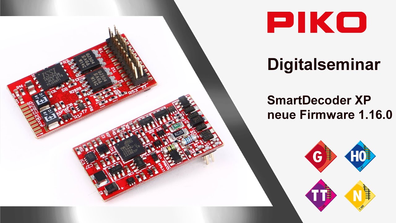 PIKO [D117] Digitalseminar PIKO SmartDecoder XP neueste Firmwareversion 1.16.0