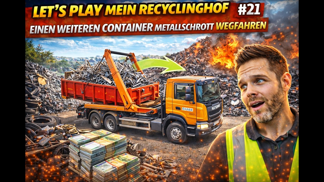 Let’s Play Mein Recyclinghof – Einen weiteren Container Metallschrott wegfahren #21