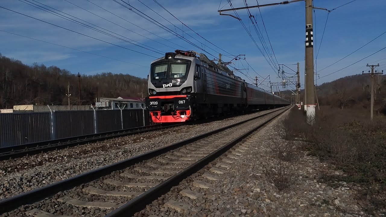 Забыл выложить в Ютуб Эп20-067 едет с поездом 102М по Кривенковской 