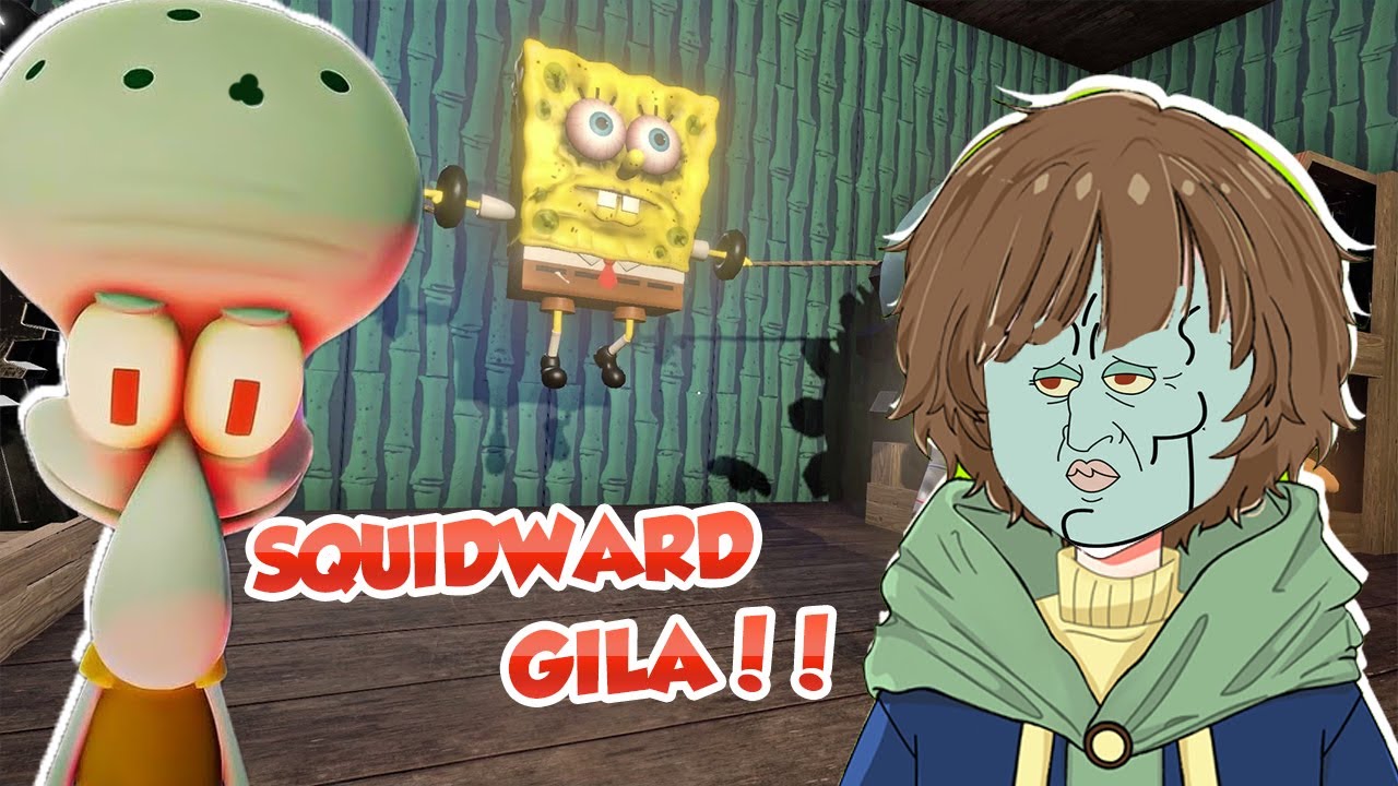 SQUIDWARD JADI GILA DAN MEB4NTAI PENDUDUK BIKINI BOTTOM ~!!!!