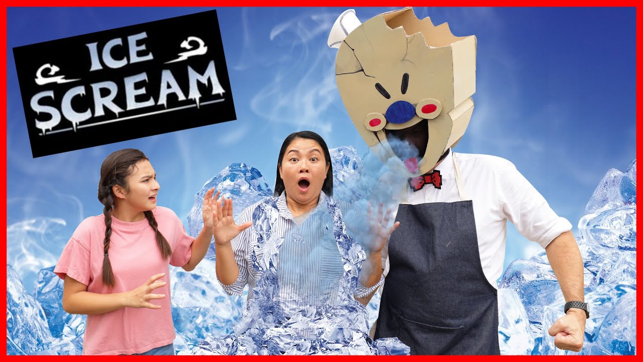 Ice Scream Man🍦จับตัวแม่ผึ้งไป ทำยังไงดี?!! (ไอศครีมแมนในชีวิตจริง)