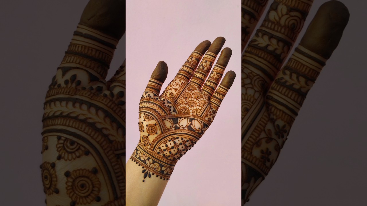 Easy mehndi design | Simple Mehndi design #mehndi #hennadesign #mehndidesigns #mehandi #simplemehndi