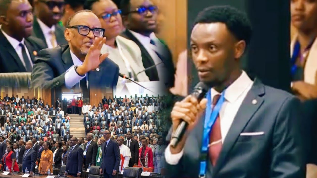 President Paul Kagame akosoye umusore mumivugire y'Ikinyarwanda abantu imbavu kuzifata byanze😂