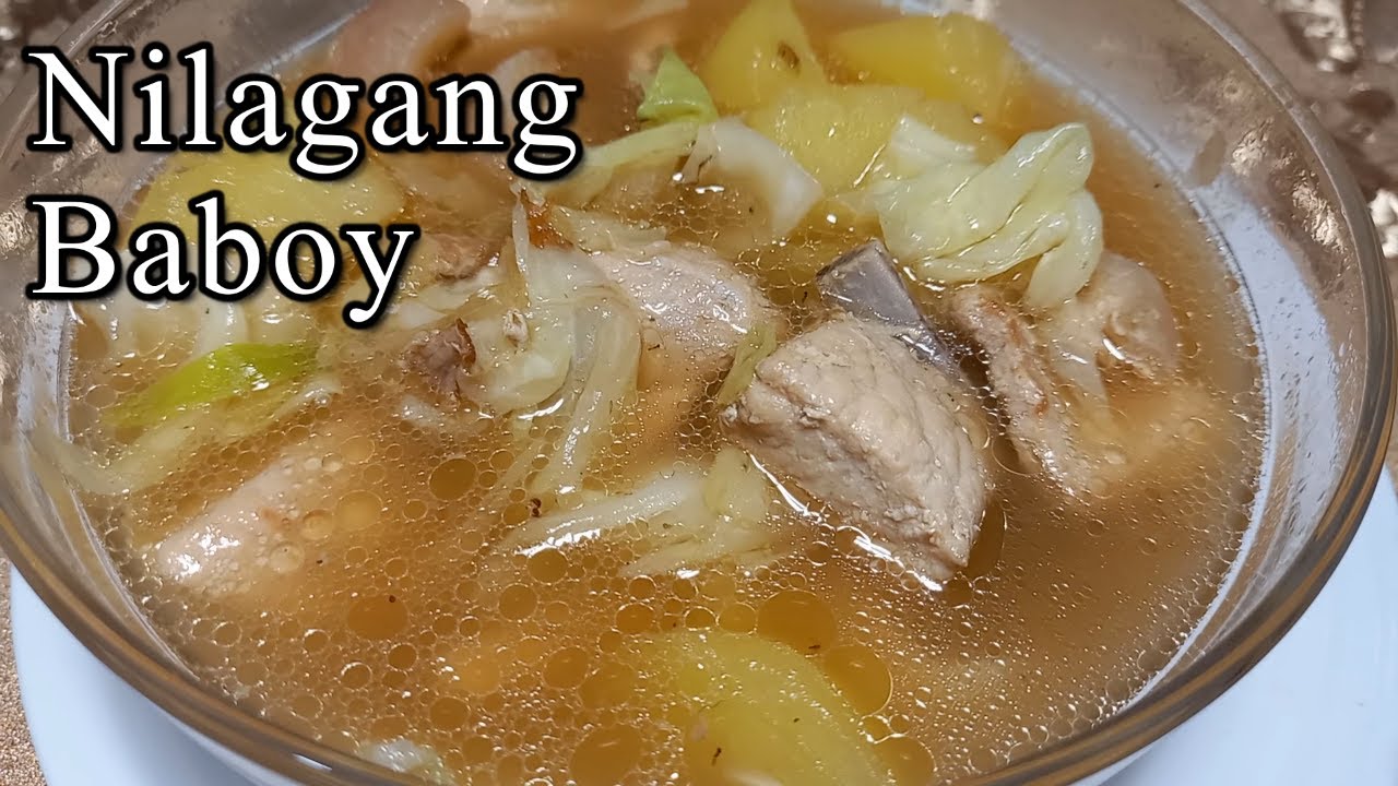 SIMPLENG PAGLUTO NG SINABAWANG BABOY / NILAGANG BABOY RECIPE