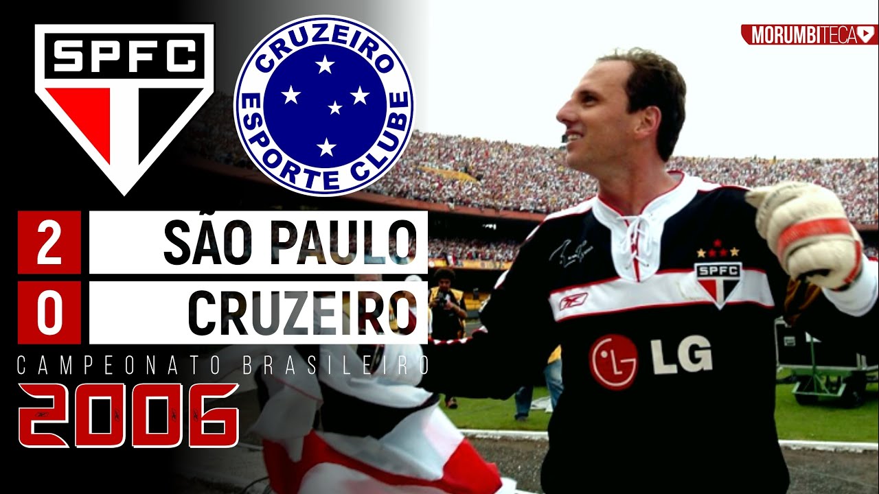 São Paulo 2x0 Cruzeiro - 2006 - GRANDE FESTA DA ENTREGA DA TAÇA COM GOLAÇO DE ROGÉRIO CENI!🏆