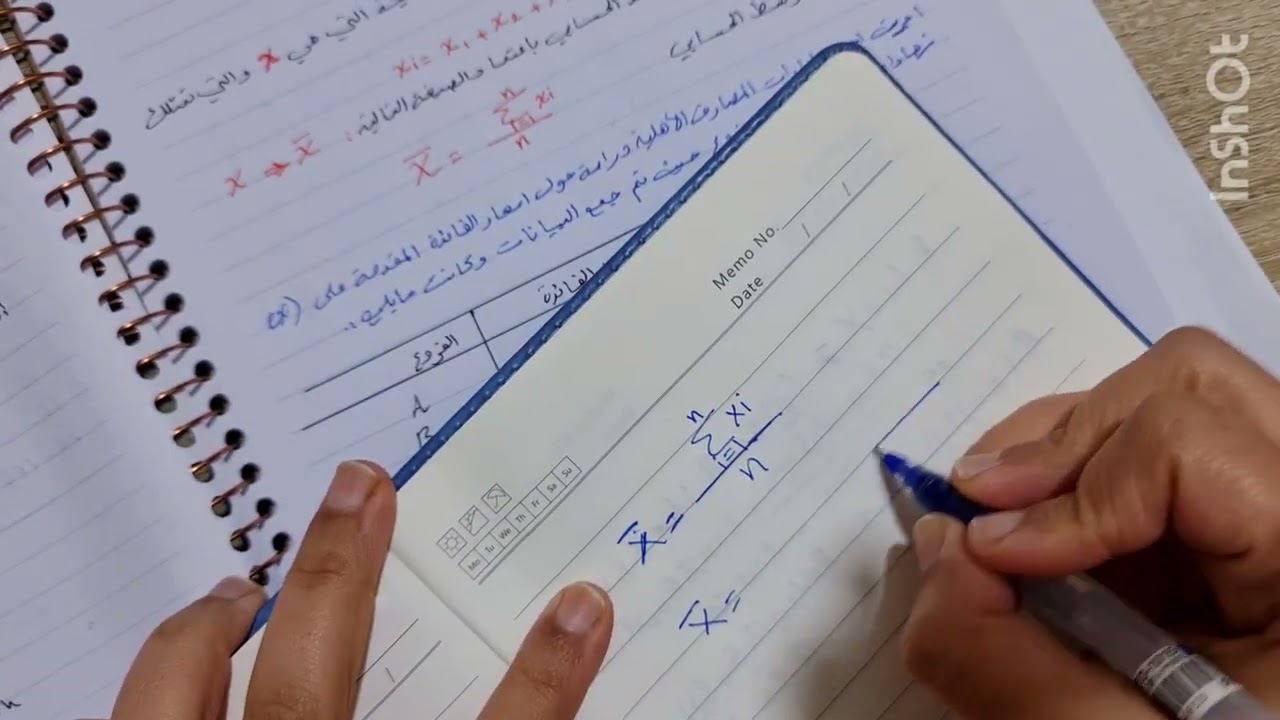 إحصاء: الوسط الحسابي للبيانات غير المبوبة