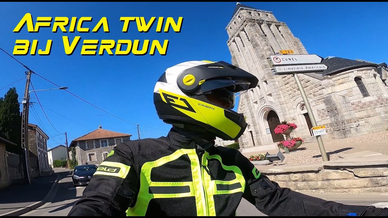Africa Twin bij Verdun, Frankrijk