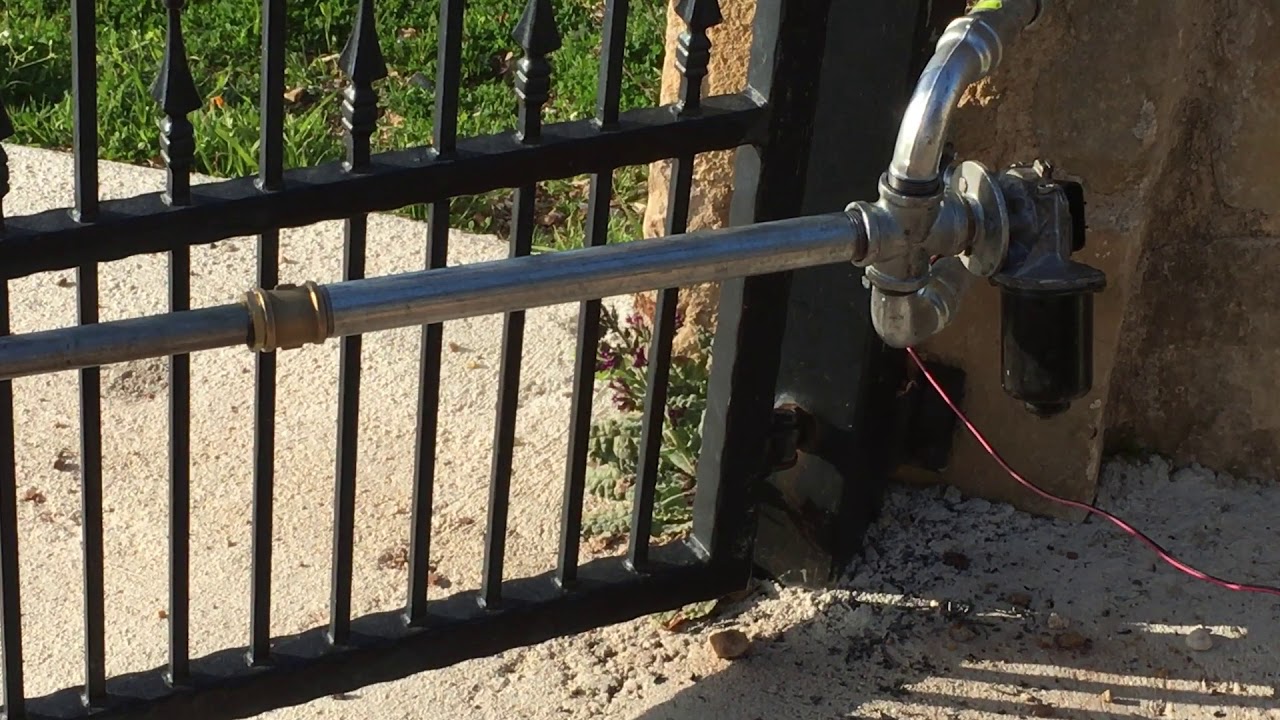 Homemade gate opener