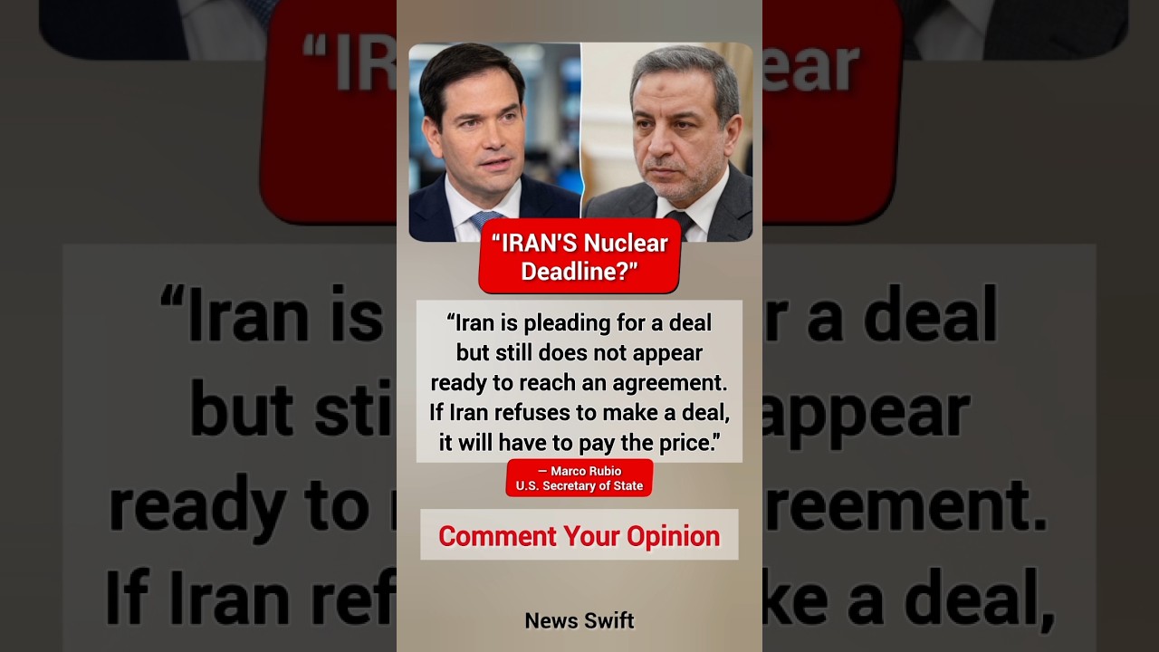MARCO RUBIO Warns Iran: &ldquo;Make the DEAL or Else