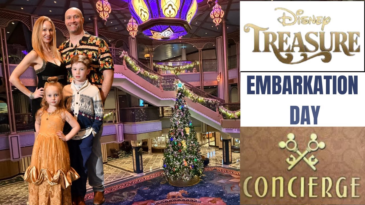 Full Disney Treasure Concierge Experience | Embarkation Day Room Tour, Dining & Sail Away