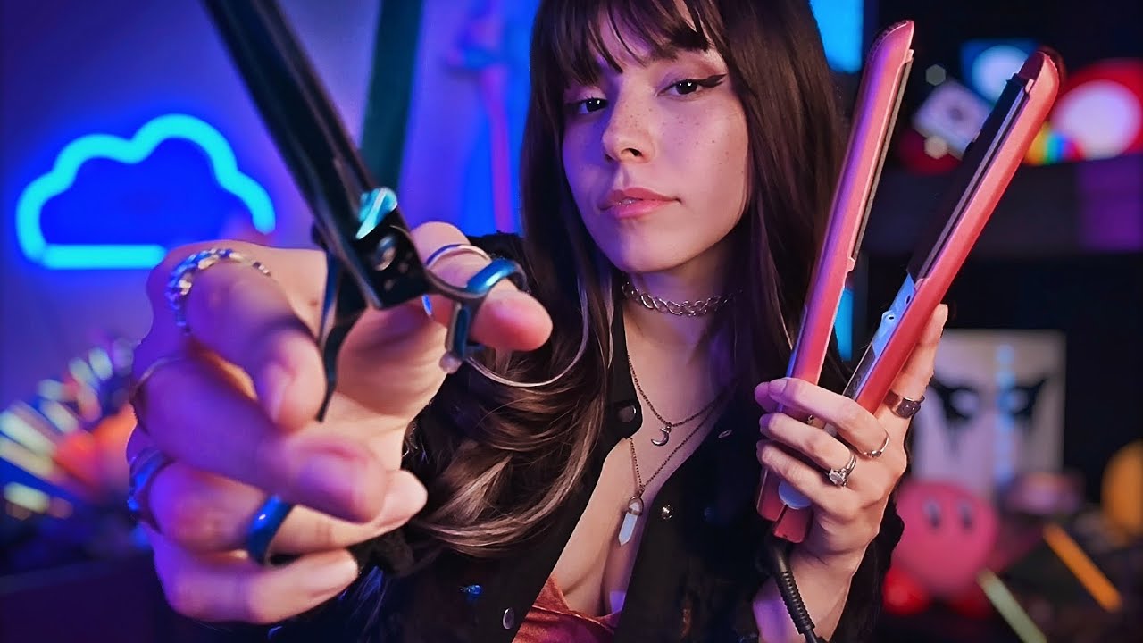 ASMR Haircut Role Play (chaotic + unpredictable) 💖🐬🌼
