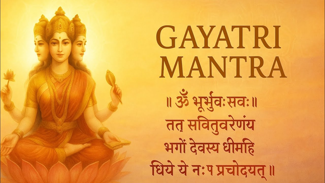 Gayatri Mantra | Powerful Morning Chant for Peace, Healing, Positivity Divine Energy | गायत्री मंत्र