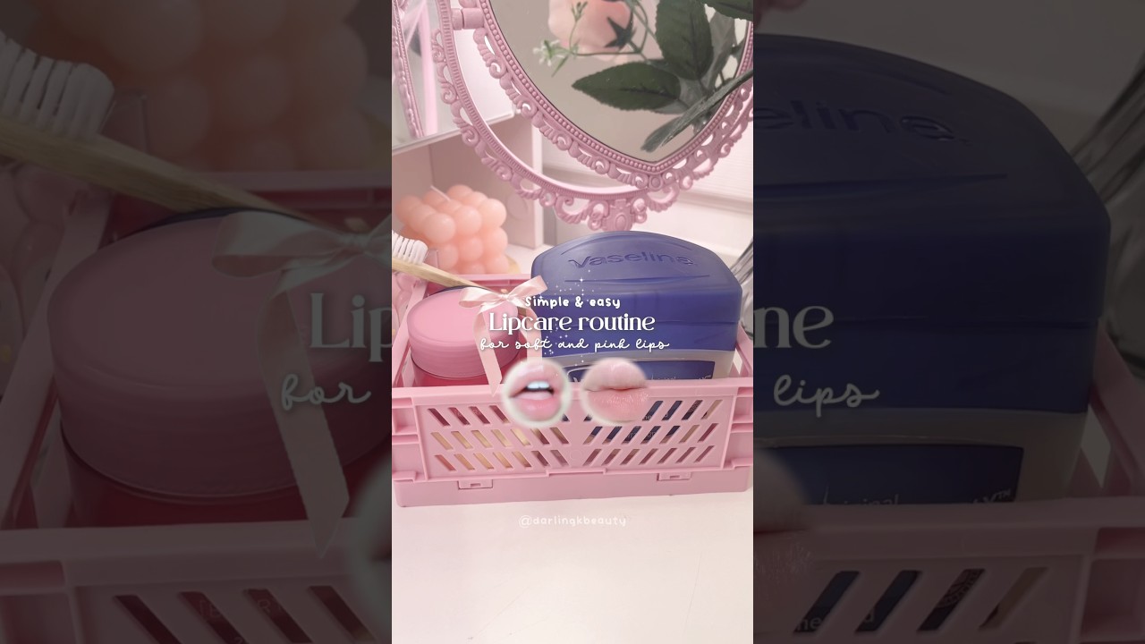 my super easy lipcare routine tutorial for soft lips!! #lipcare #lipcareroutine #wonyoungism