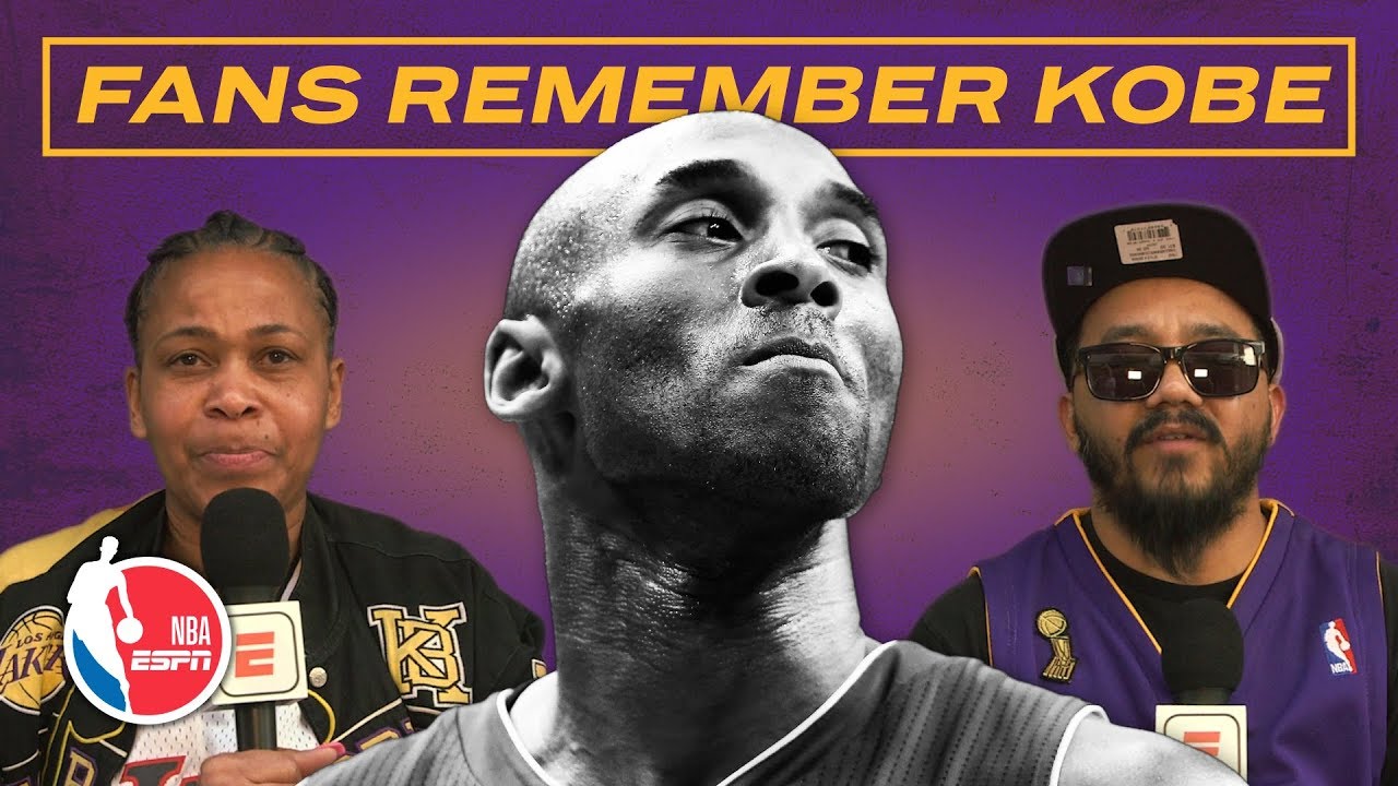 Lakers fans give heartfelt tributes to Kobe at the scene of his memorial | NBA on ESPN