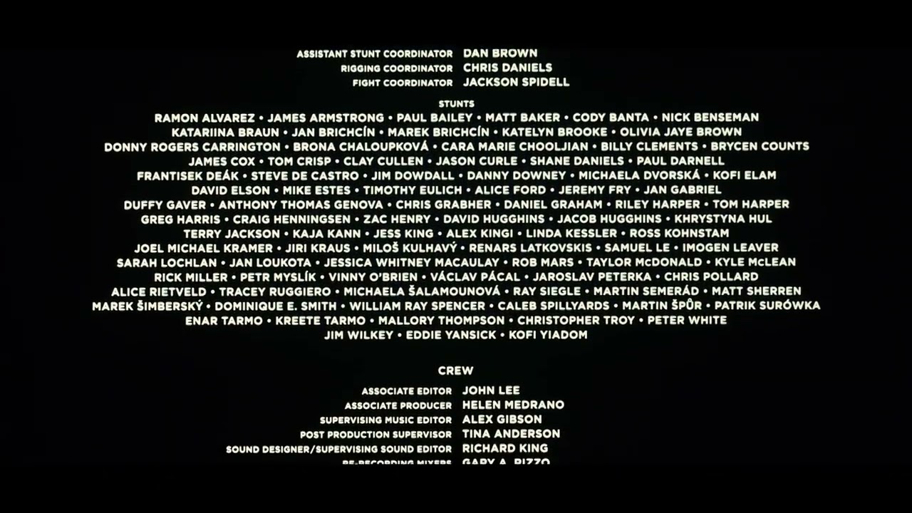 Tenet End Credits (Full Version)