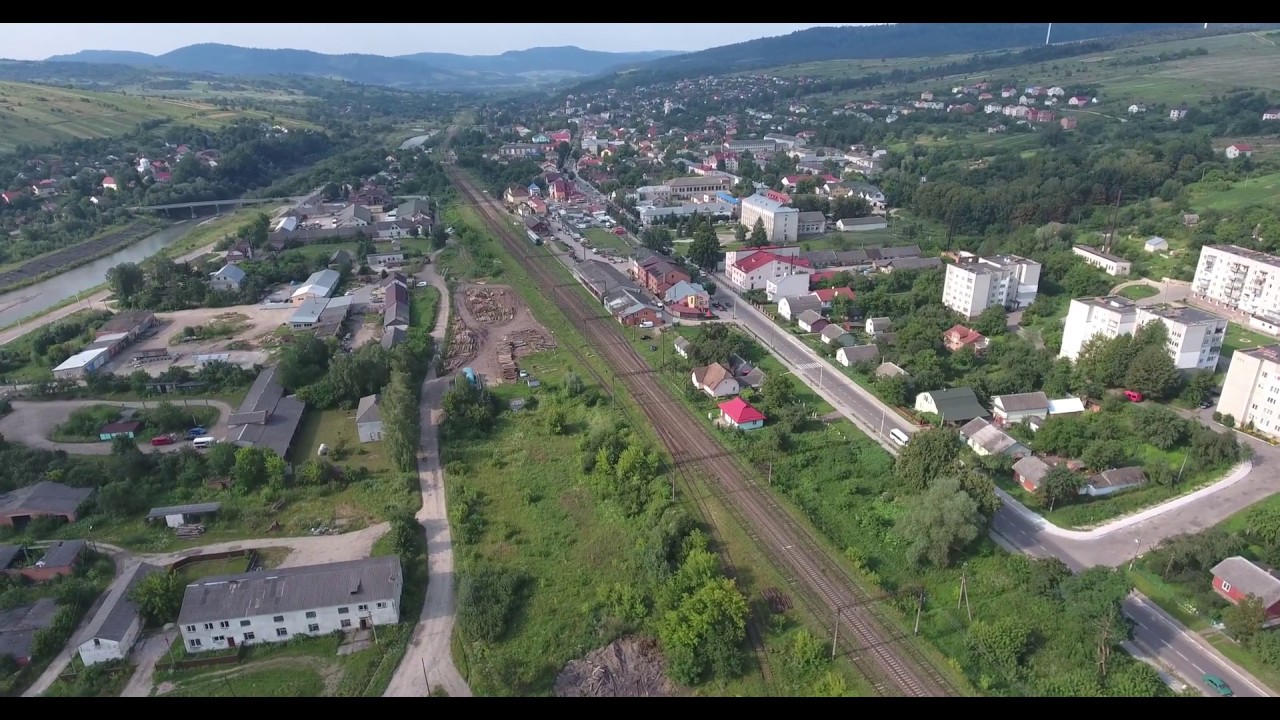 Станція Старий Самбір з повітря