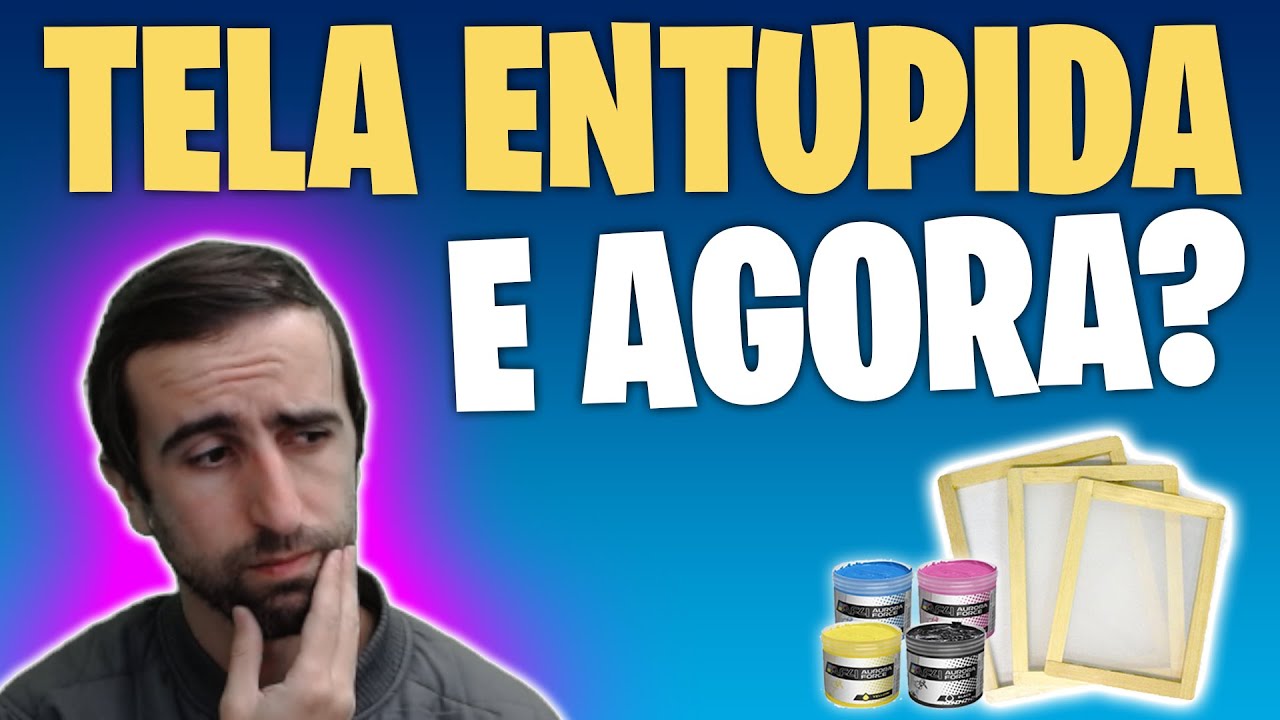 TELA ENTUPIDA COM TINTA BASE DAGUA, TEM COMO RESOLVER? SILK-SCREEN PARA INICIANTES