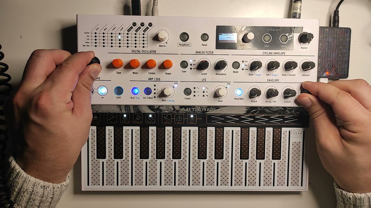 30 min. MicroFreak Only Jam (+ Reverb)