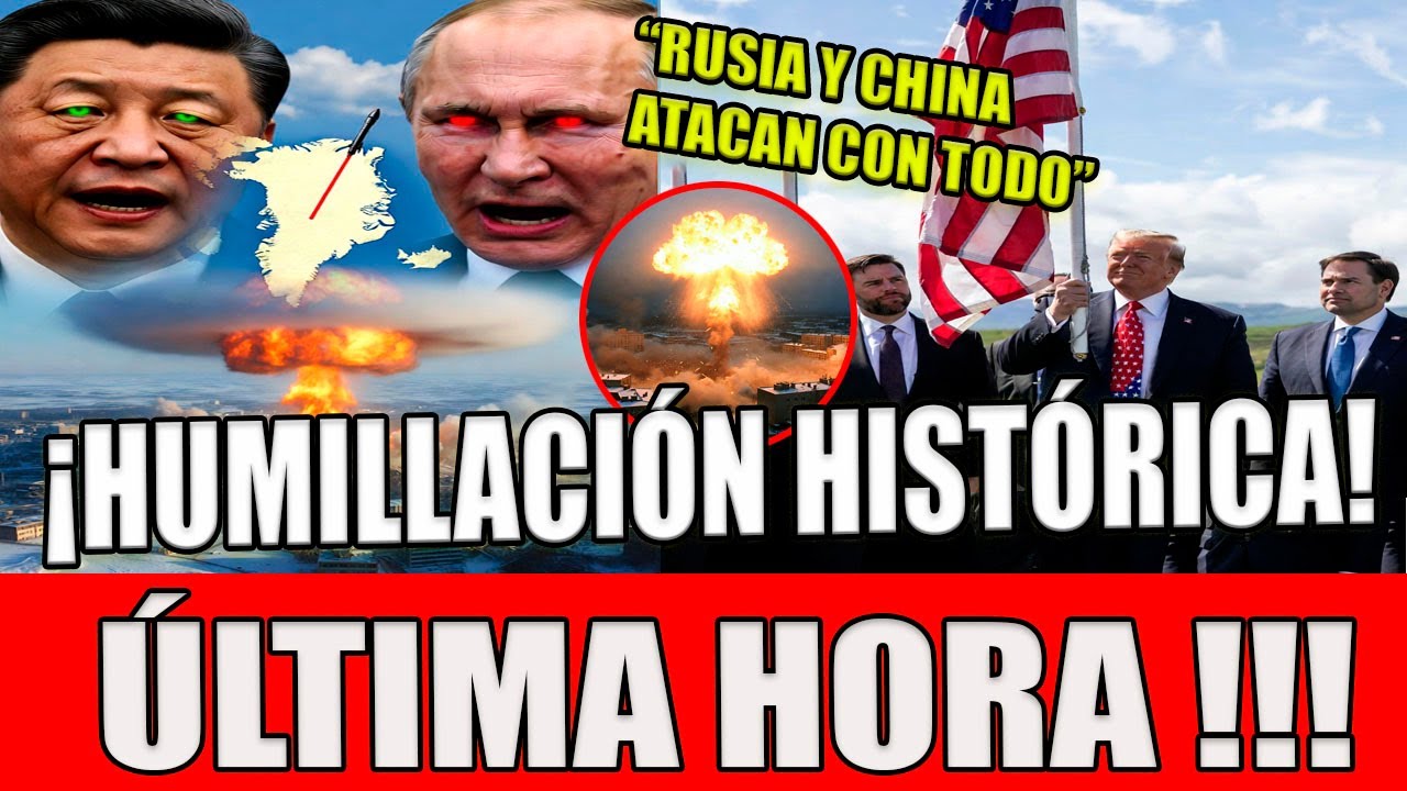 💥¡EN DIRECTO!🚨 TRUMP ENTRA EN GROENLANDIA CON BANDERA EN MANO, DAVOS EN PÁNICO, RUSIA Y CHINA ATACAN