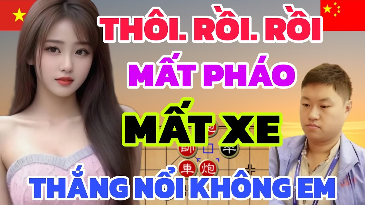 Cờ tướng - Căng rồi đây EM GÁI VIỆT chấp hết xe pháo mã nhắm thắng nổi không
