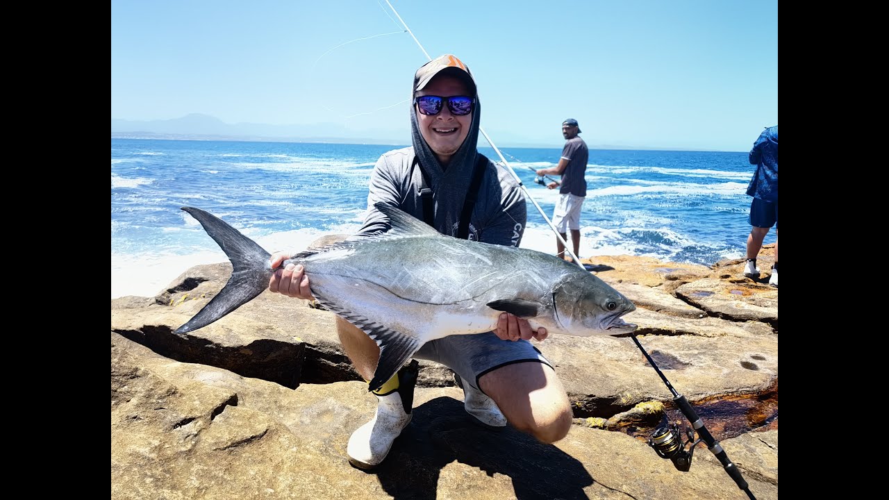 Massive!! Garrick caught at Mosselbay point on 8ft Rod.