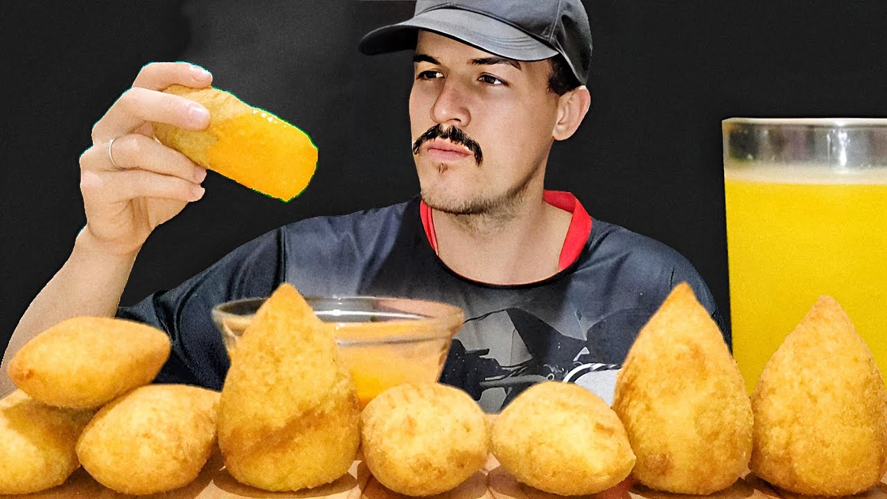 #234 LUKÃO AMASSANDO SALGADOS EM GERAL (COXINHA, ENROLADINHO, RISOLES) IRMÃOS MUKBANG.