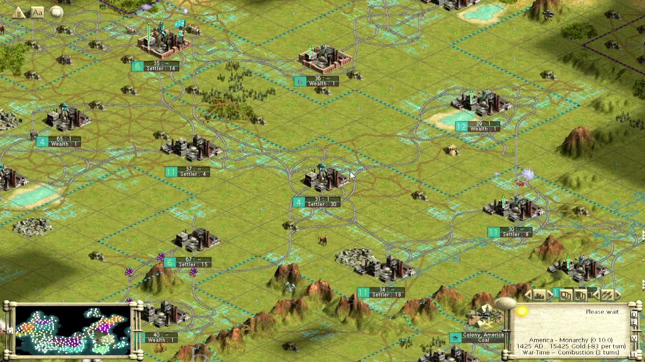 Civilization 3 Gameplay America Emperor part 075