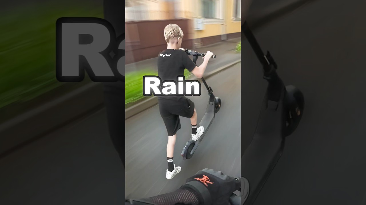 Kid Pops His Scooter In...