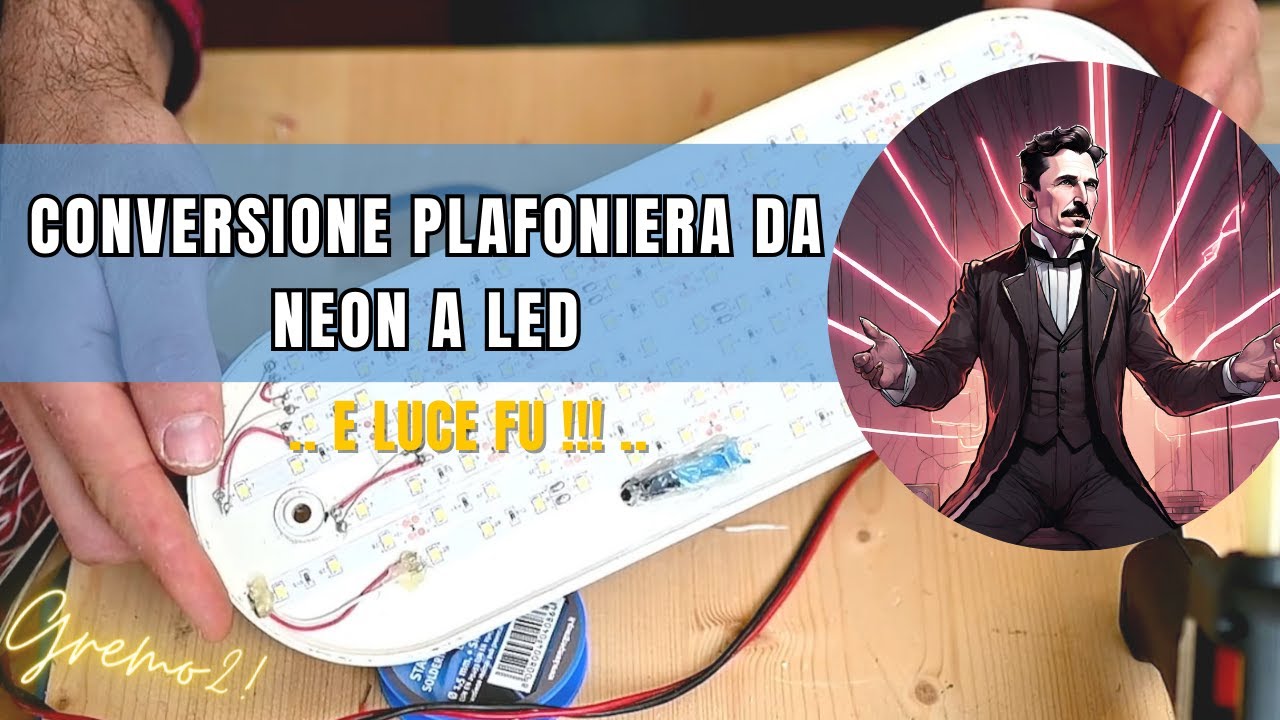 Camper tecnica: sostituzione del neon della lampada esterna del camper con strisce led.