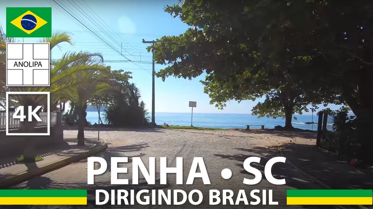 Praia da Saudade, Penha - SC 🚙 🇧🇷 [Dirigindo Brasil] POV Driving Brazil - tour de carro