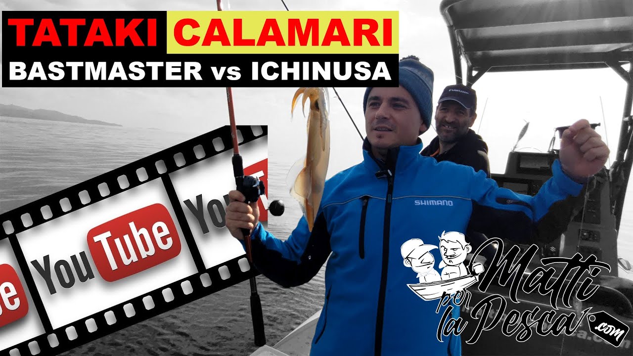 Tataki ai Calamari dalla Barca. Bestmaster vs Ichinusa. Attrezzature, Tecnica e Artificiali.