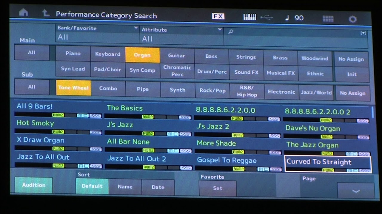 Yamaha MODX All Tonewheel Organs