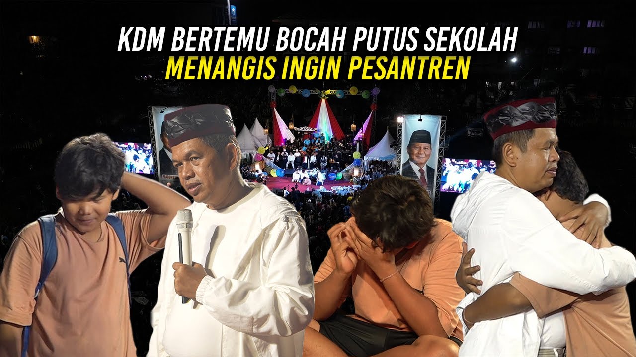 KDM BERTEMU BOCAH PUTUS SEKOLAH DI KOTA BEKASI | AWALNYA RAGU2 - AKHIRNYA MENANGIS INGIN PESANTREN
