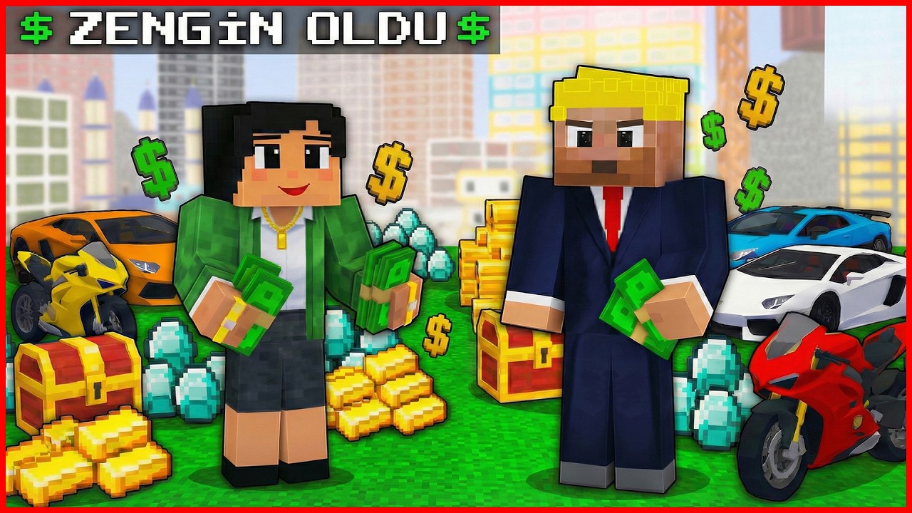 &Ouml;ĞRETMEN EFEKAN VE FATMA ZENGİN OLDU FİLMİ! 😱 - Minecraft ZENGİN FAKİR HAYATI