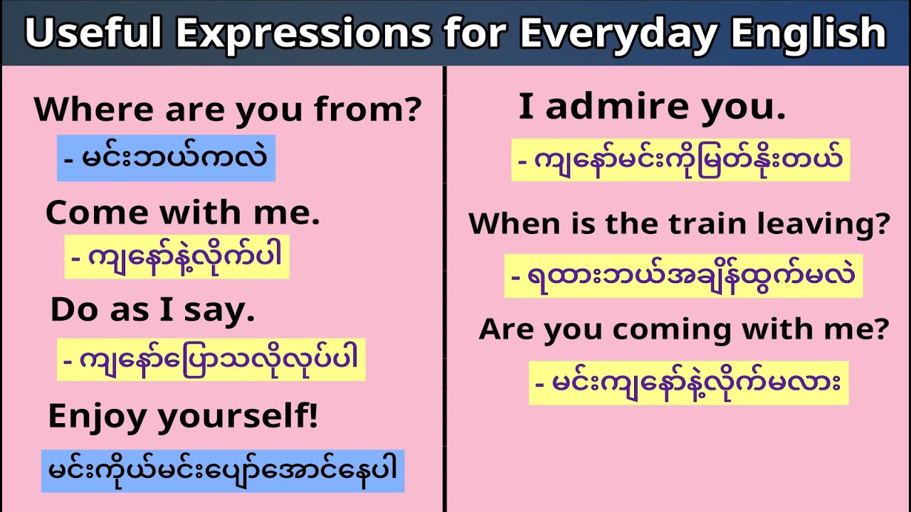 Useful Expressions for everyday English ||Are you coming with me?