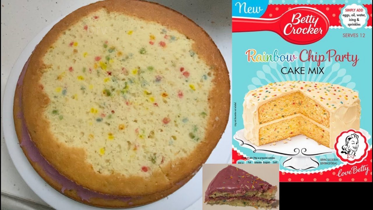 How To Bake Betty Crocker Rainbow Chip Party Cake