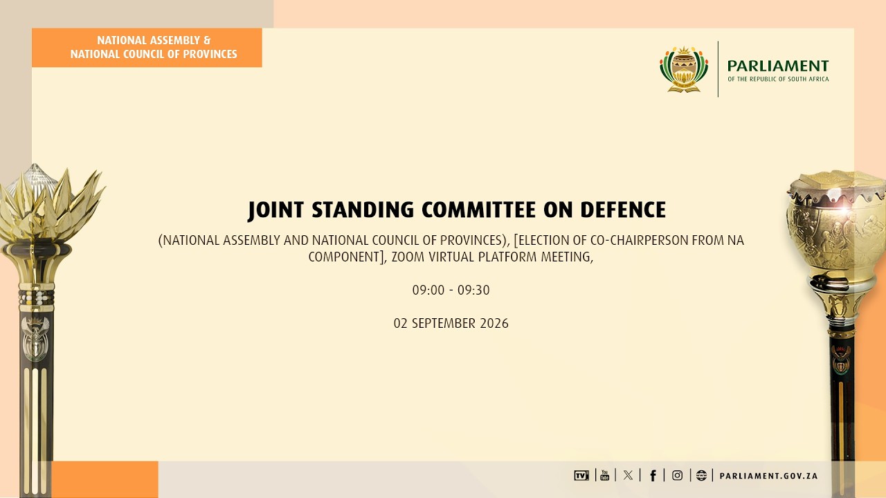 Joint Standing Committee on Defence, 2 September 2026