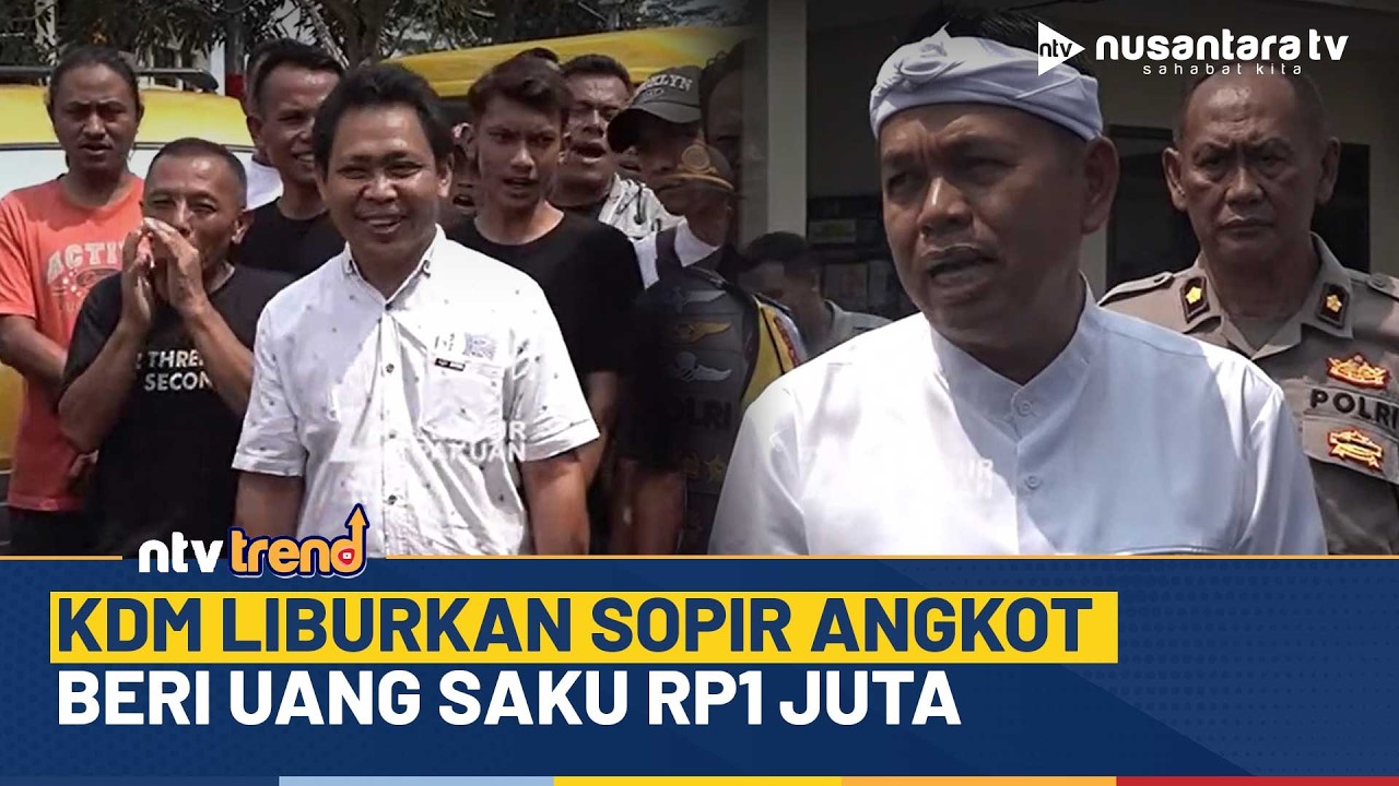 KDM Liburkan Ribuan Sopir Angkot Jelang Lebaran, Beri Uang Saku Rp1 Juta untuk Lima Hari | NTV