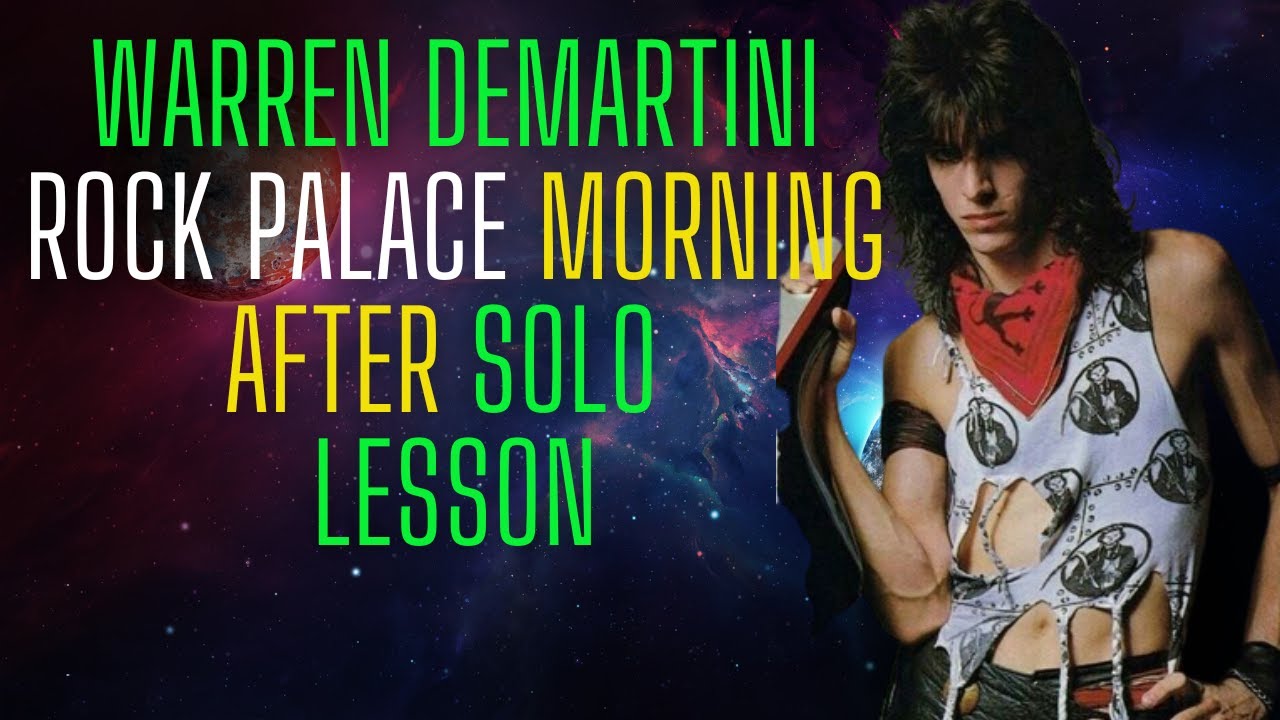 Warren DeMartini (rock palace) Morning After live solos [RATT]