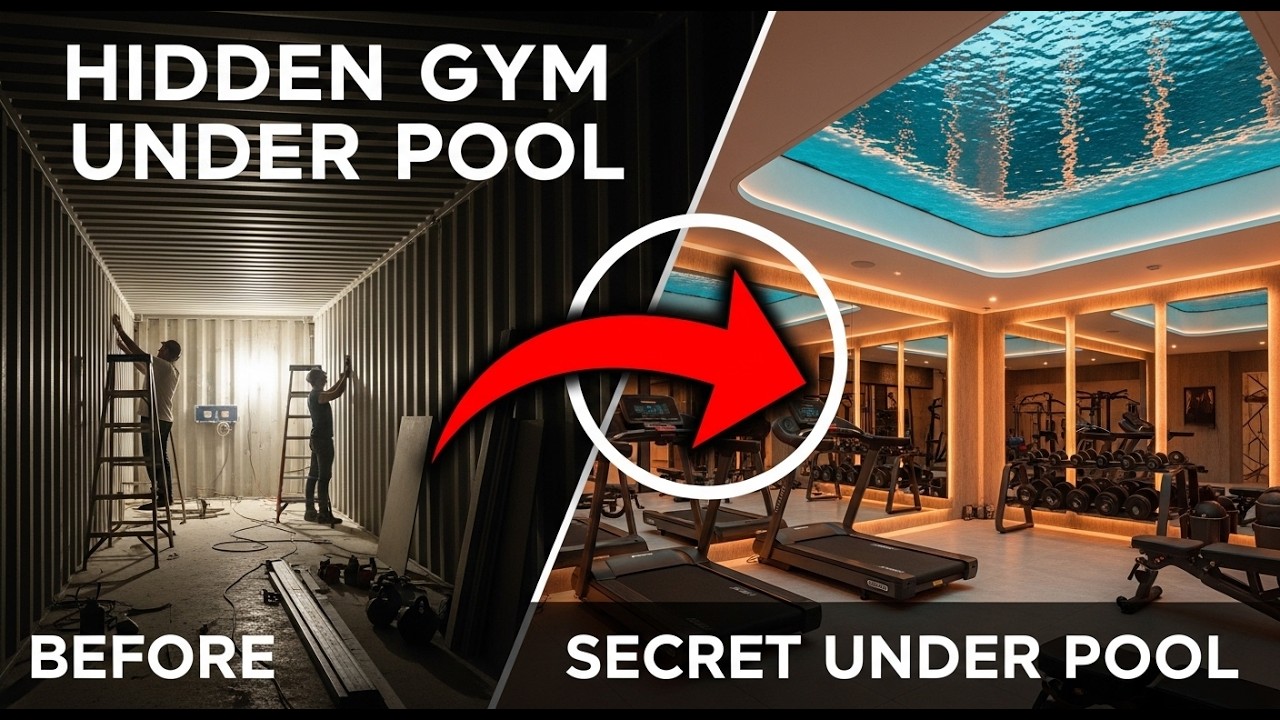 This Pool Was Hiding a Secret Underground Gym (Full Build)