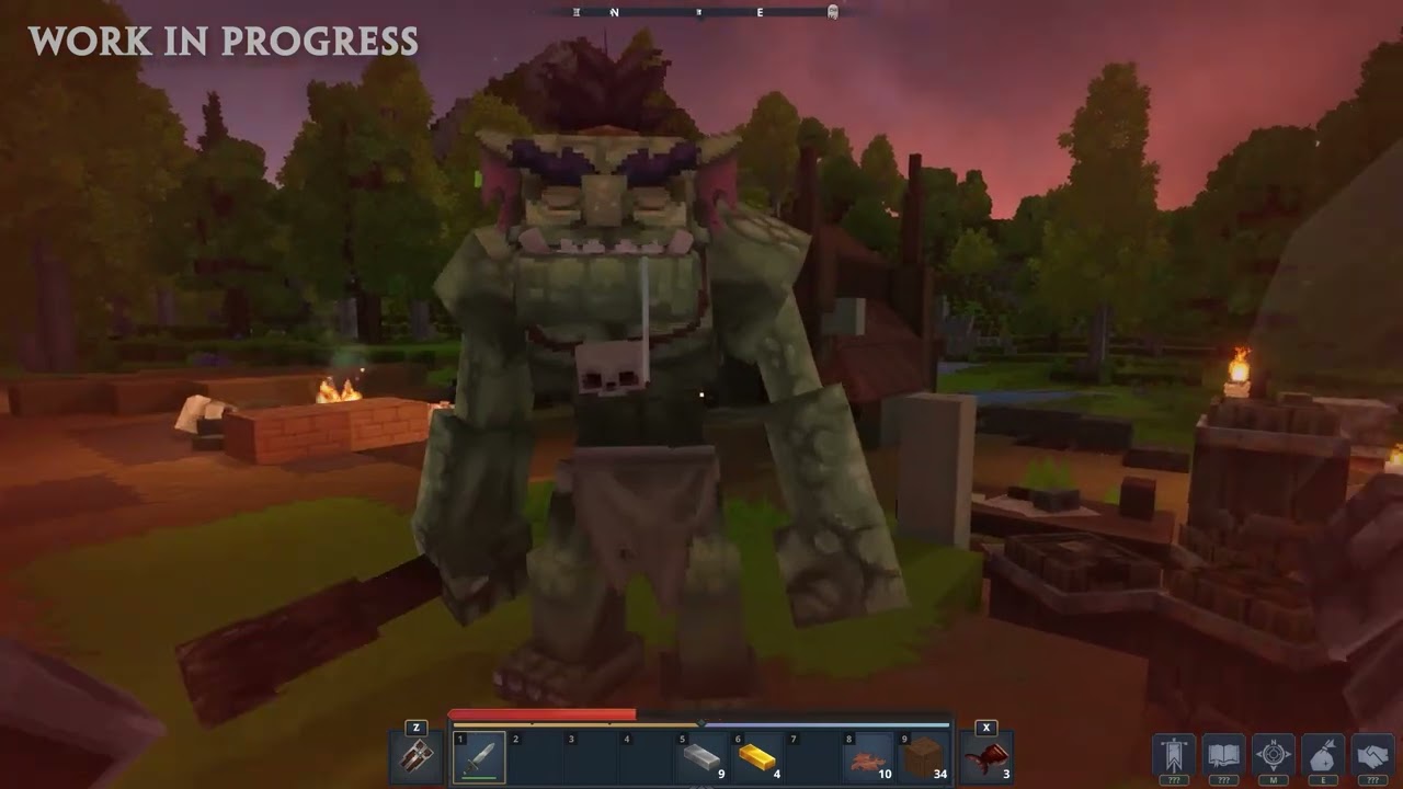 Hytale Gameplay &ndash; Equipment Demo 2 (Trork Fight)