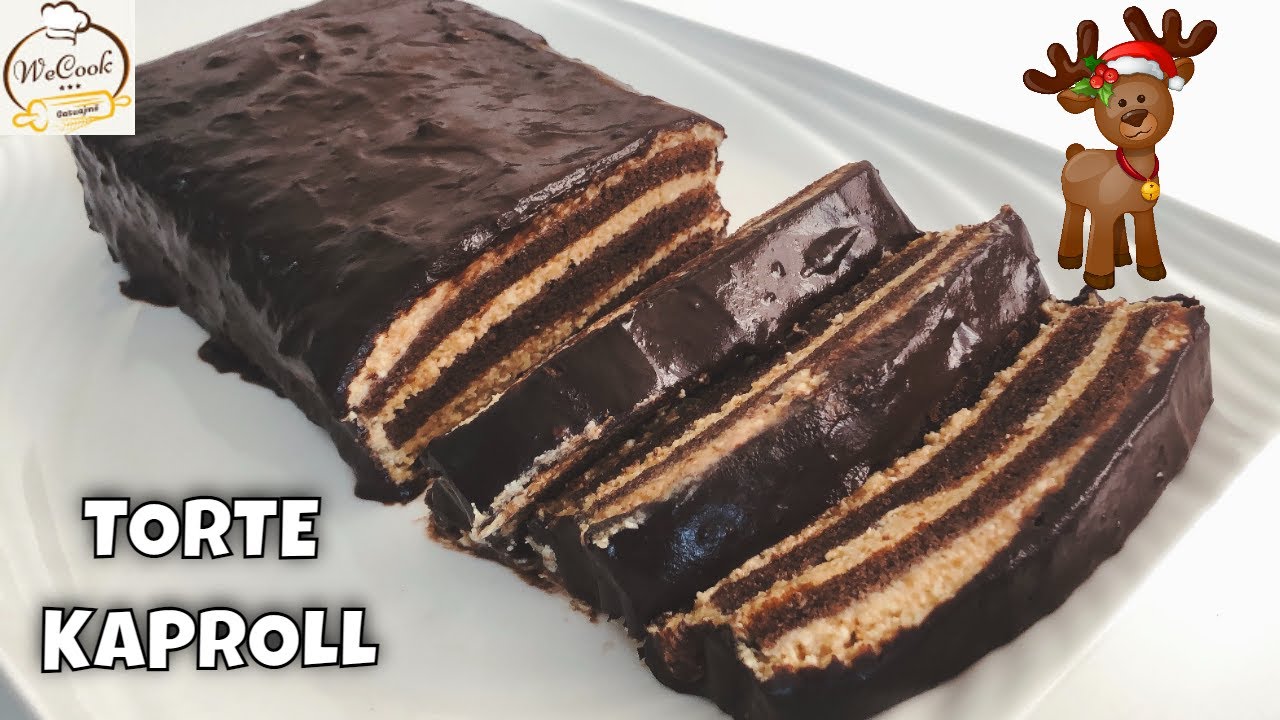 Torte Kaproll me Biskota dhe Cokollate | BISCUIT CHOCOLATE CAKE RECIPE
