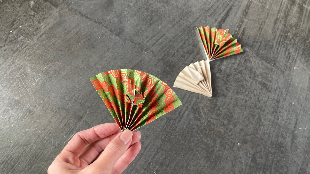 折り紙 折り方 お正月 扇鶴