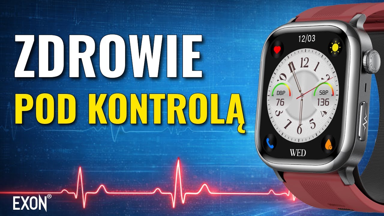 Czy Twoje ZDROWIE jest naprawdę pod kontrolą? &ndash; EXON Heartium Kardiowatch EKG z pompowanym paskiem