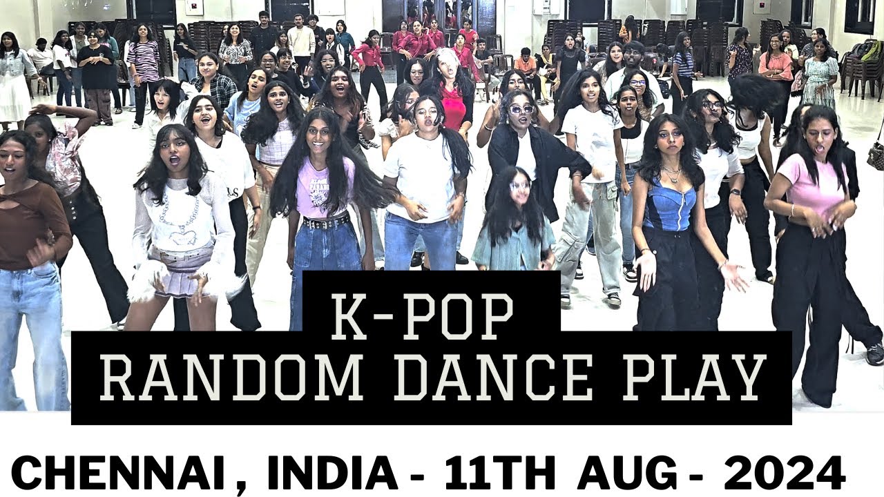 The K-Pop Random Dance play during the All India K-Pop contest Chennai Regional Round (11th aug 24)
