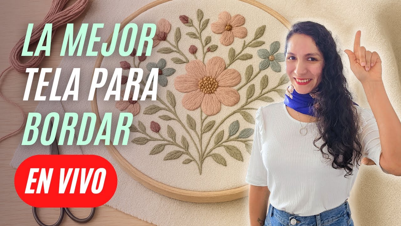 La mejor tela para empezar a bordar 🤍