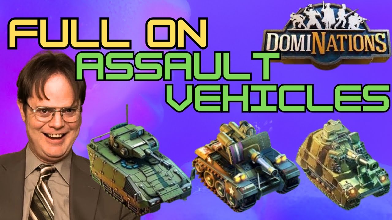 Using FULL ASSAULT Vehicles is CRAZY Fun! - DomiNations