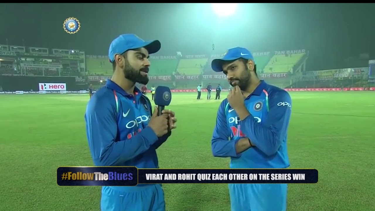 #FollowTheBlues:_Virat_Kohli_interviews_Rohit_Sharma