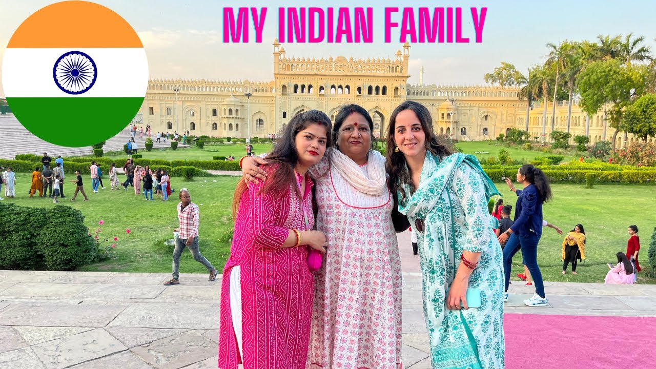 European Girl Spending a Day with Indian Family