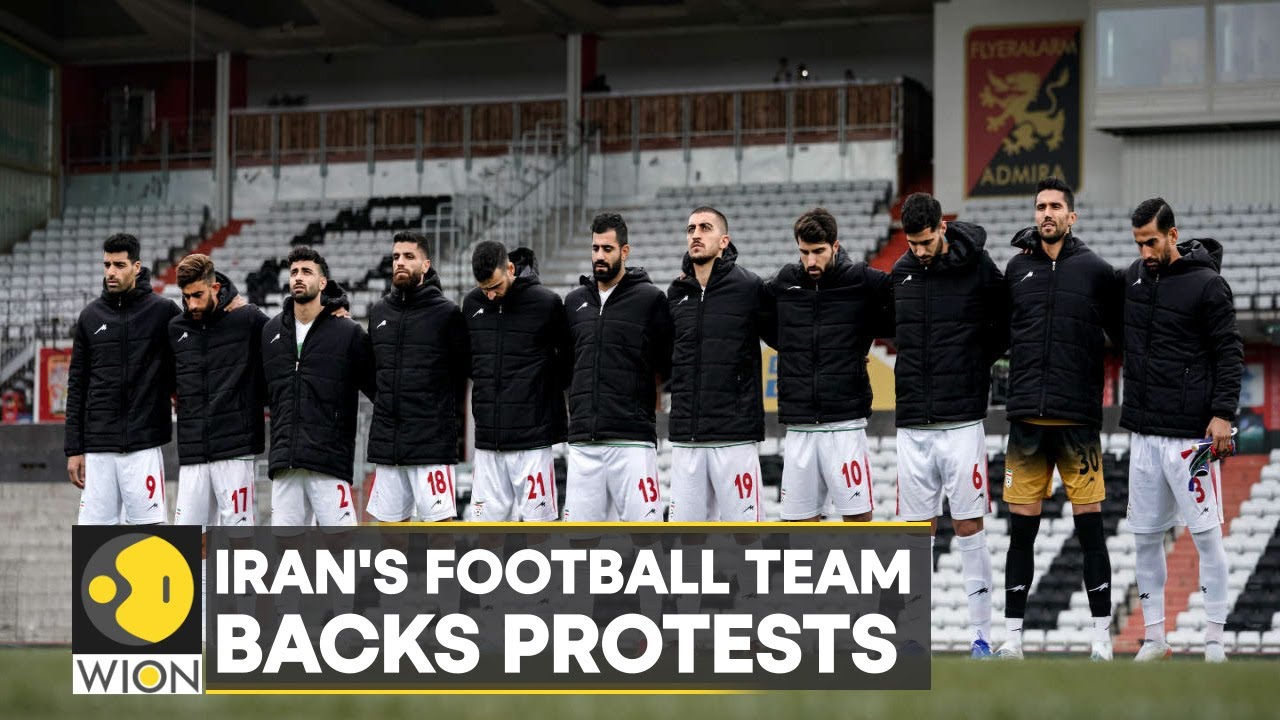 Iranian football team cover emblem in solidarity with protests over Mahsa Amini’s death | WION News